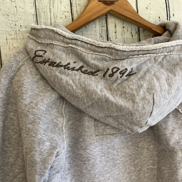 Vintage Y2K Abercrombie Fitch Womens Sweatshirt Hoodie Size M Embroidered V-Neck - Picture 7 of 13